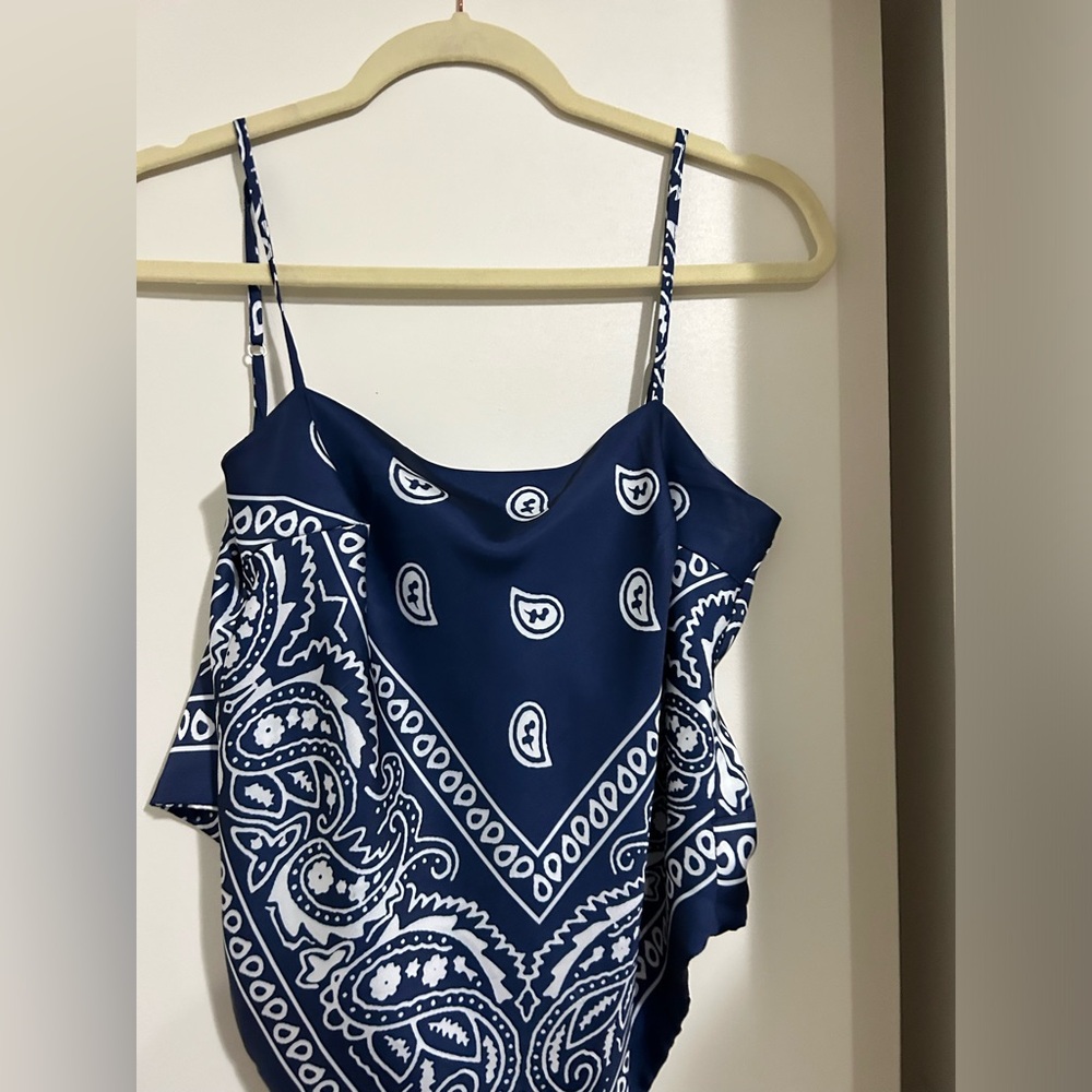 Paisley Tie Back Tank